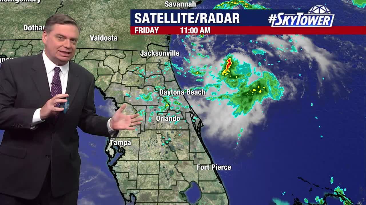 Invest 92L approaches Florida, could become tropical depression