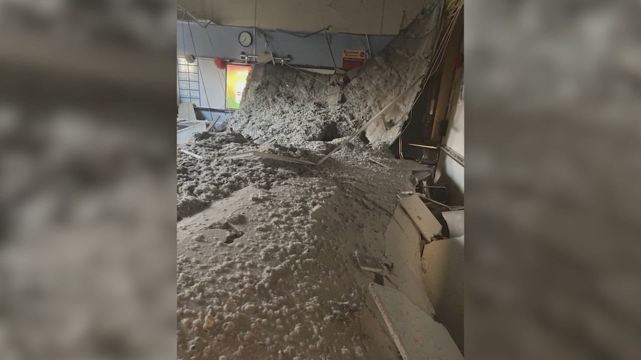 Ceiling collapse at Lockport Township High School raises safety concerns