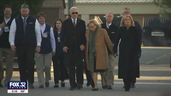 Biden visits Maine 9 days after mass shooting killed 18
