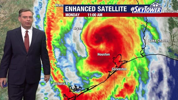 Beryl makes landfall in Texas, moving north, northeast through state