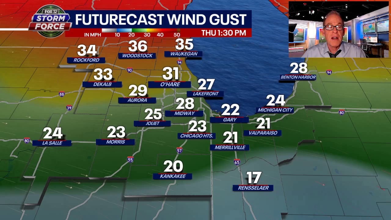 Plenty of sunshine and wind on Thursday