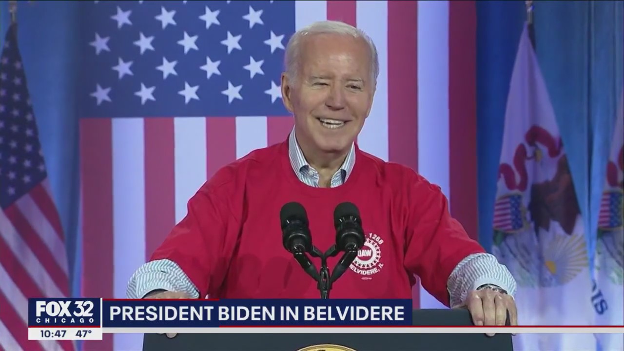 Biden visits Belvidere as shuttered Stellantis plant celebrates reopening