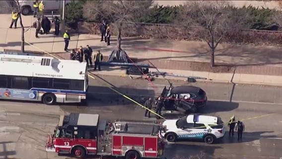 CTA bus crashes in South Loop
