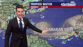 Saharan dust still keeping tropics quiet