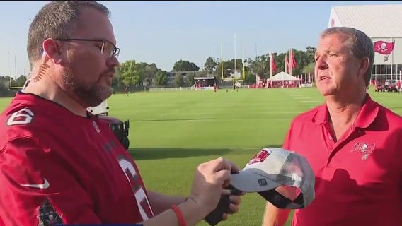 Charley at Bucs training camp