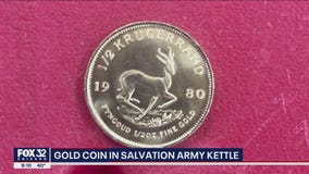 First donated gold coin discovered in Red Kettle at suburban Jewel-Osco