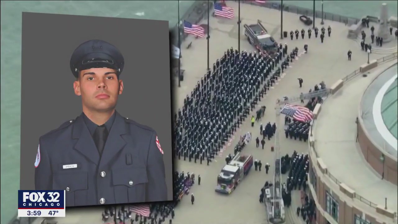 Chicago mourns fallen firefighter Andrew Price at Navy Pier funeral