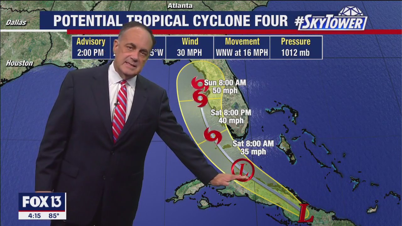 Tampa Weather | Tracking potential tropical cyclone four | FOX 13 Tampa Bay