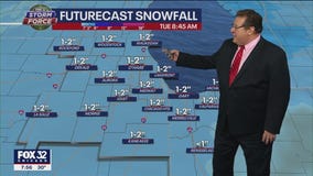 Chicago area issued Winter Weather Advisory Sunday