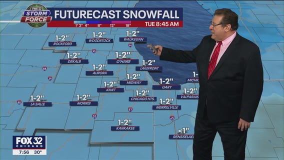 Chicago area issued Winter Weather Advisory Sunday