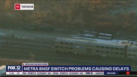 Metra BNSF switch problems causing delays of up to an hour