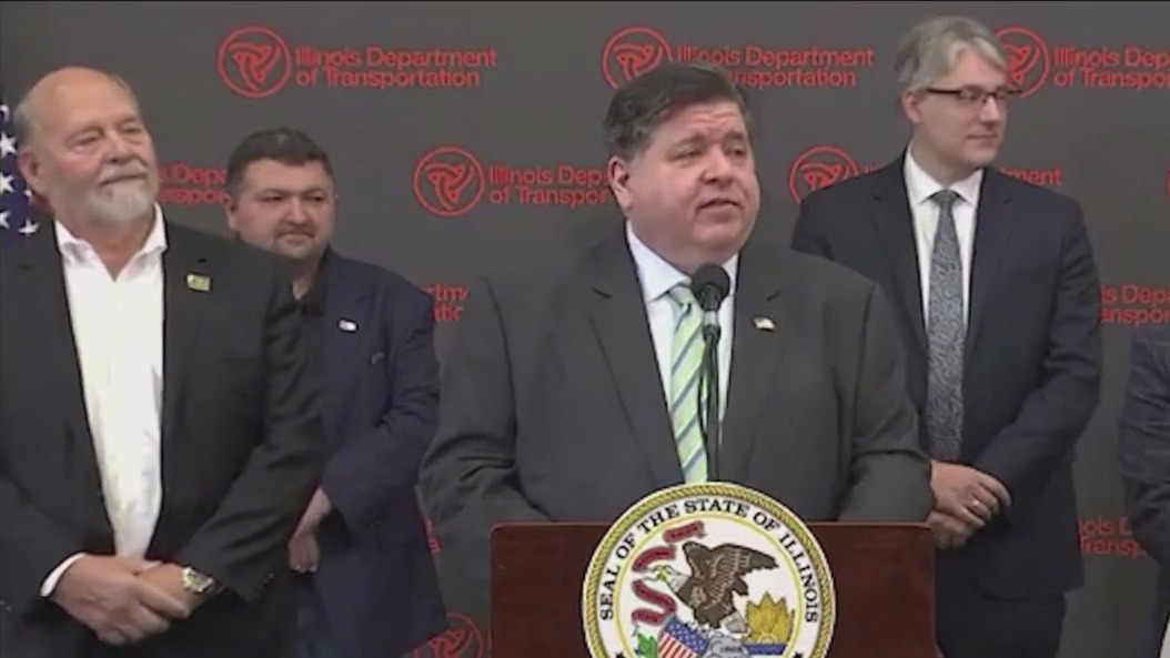 Pritzker celebrates reopening of I-290 bridge over the Mississippi River