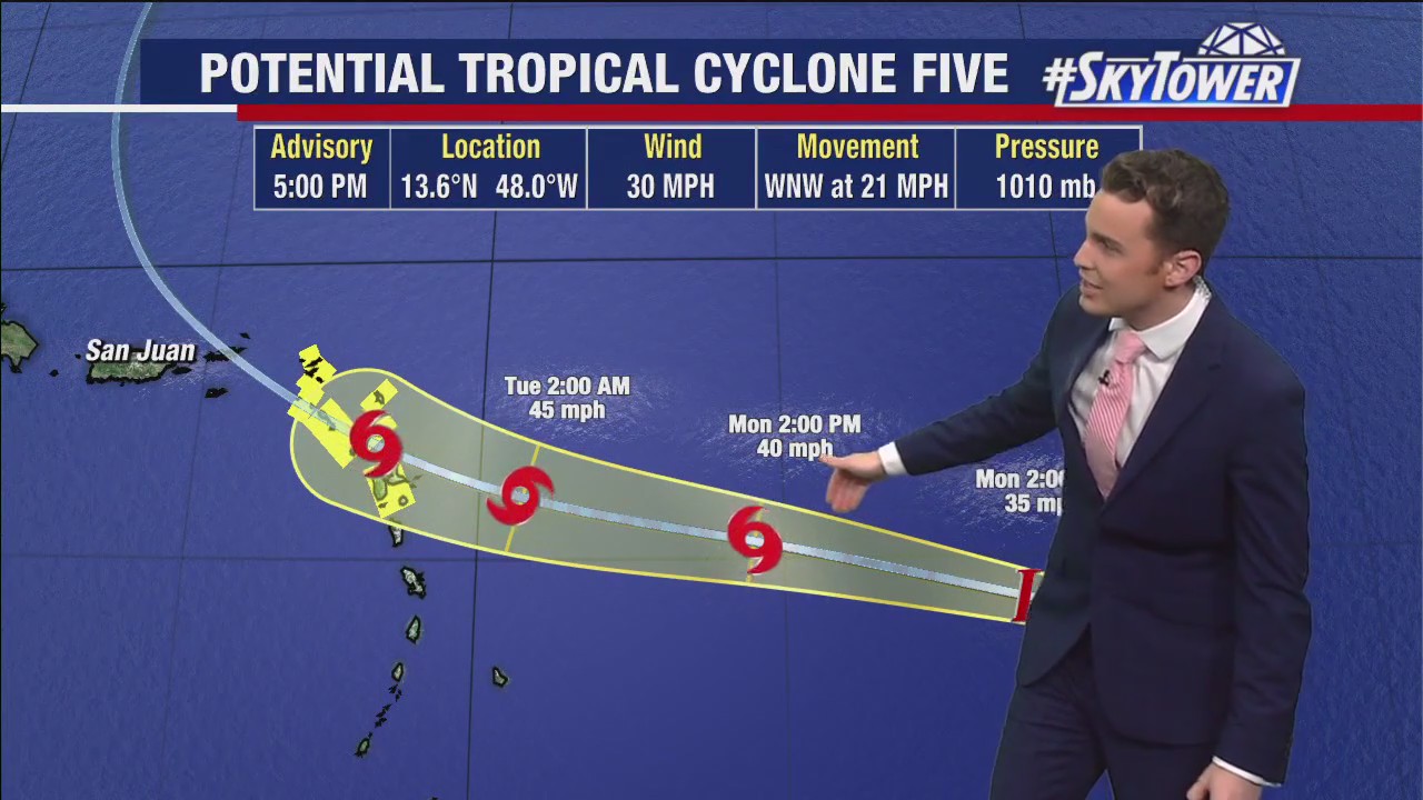 Potential Tropical Cyclone Five expected to strengthen | FOX 13 Tampa Bay