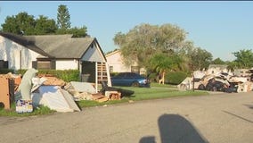 Storm debris cleanup in Manatee County after Debby