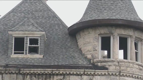 Historic Swift Mansion in Chicago catches fire