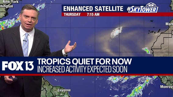 Tropics quiet for now; more activity expected soon