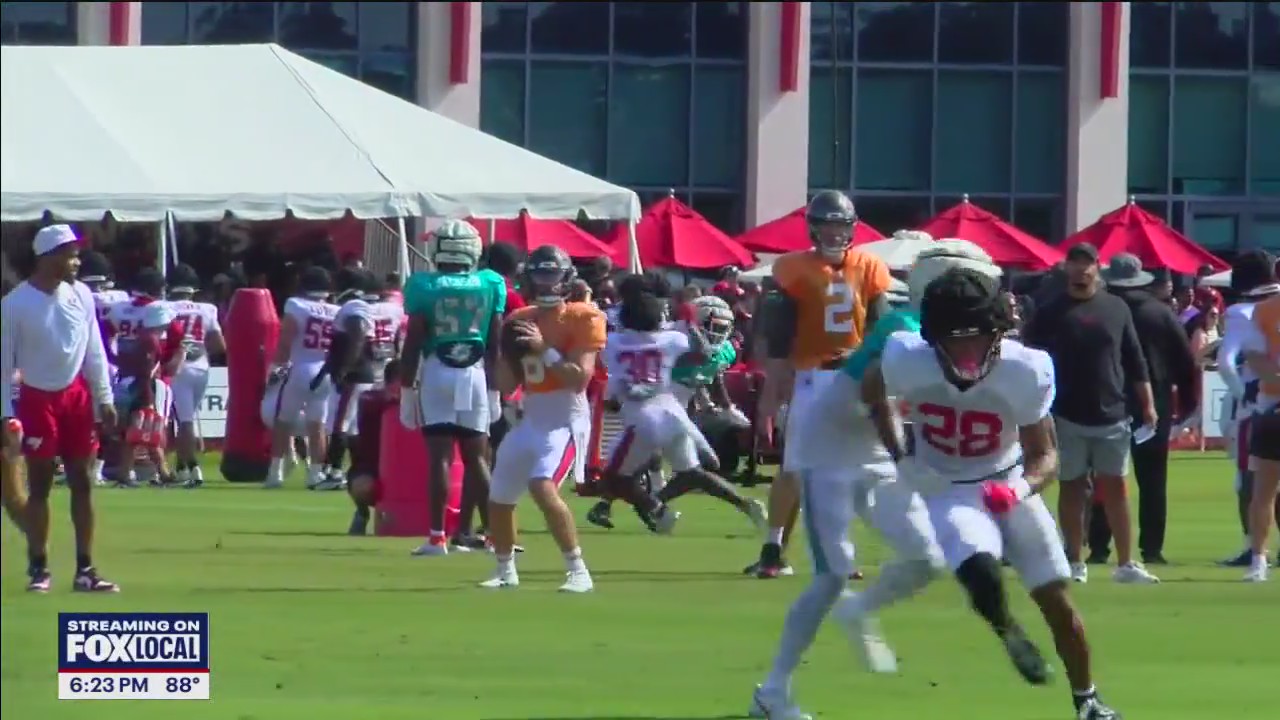 Joint practice for the Dolphins and the Bucs