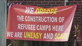 Construction equipment moves into Brighton Park to build migrant camp amid opposition