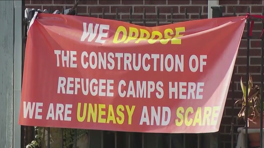 Construction equipment moves into Brighton Park to build migrant camp amid opposition