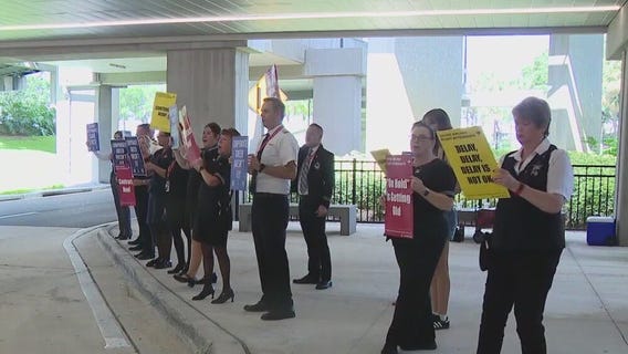 United flight attendants threaten to strike