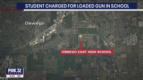 Student arrested at Oswego East High School after loaded gun found in backpack: police