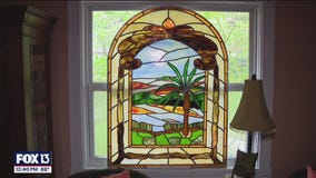 Tampa man creates art from glass