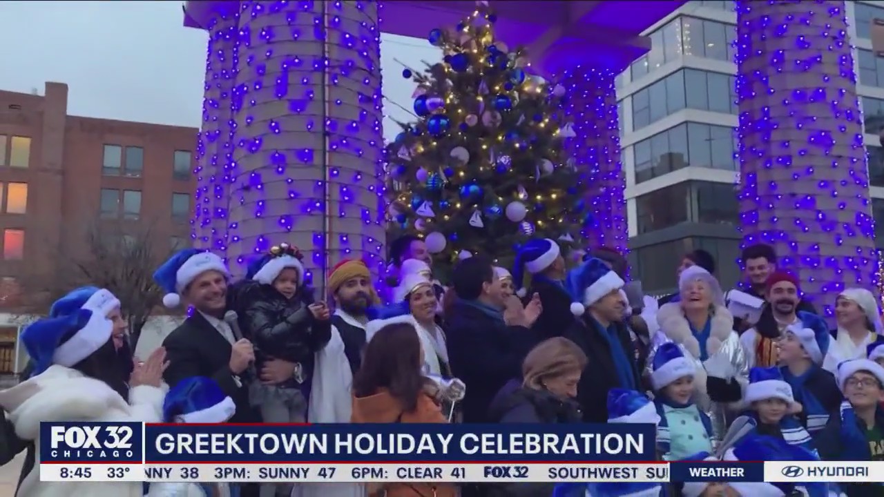 Greektown is celebrating the holidays in its unique way