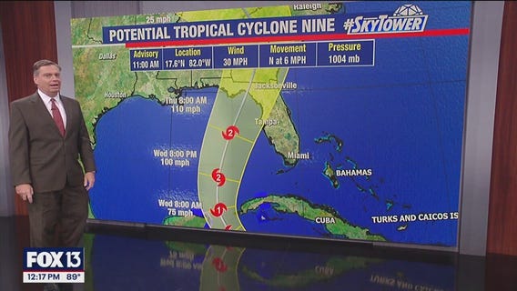 Tracking Potential Tropical Cyclone 9