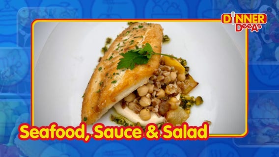 Dinner DeeAs: Seafood, Sauce & Salad