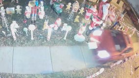 Video shows car drive over decorations in Elk Grove Village