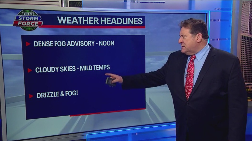 Chicago weather: Saturday begins with Dense Fog Advisory