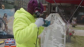 Orange Friday with Nadeau's Ice Sculptures