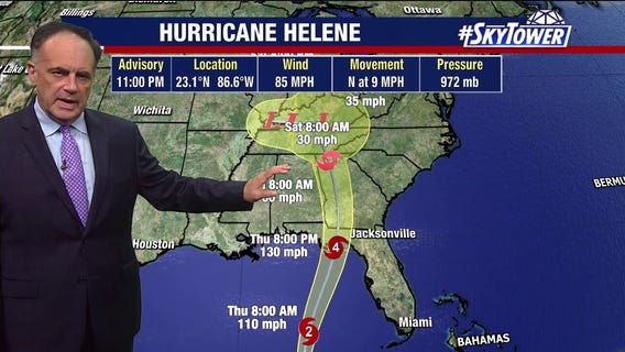 Helene to bring 'catastrophic' winds, storm surge