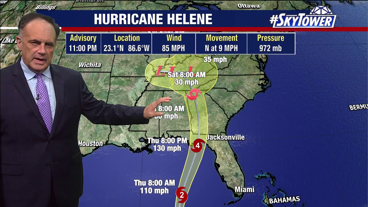 Helene to bring 'catastrophic' winds, storm surge