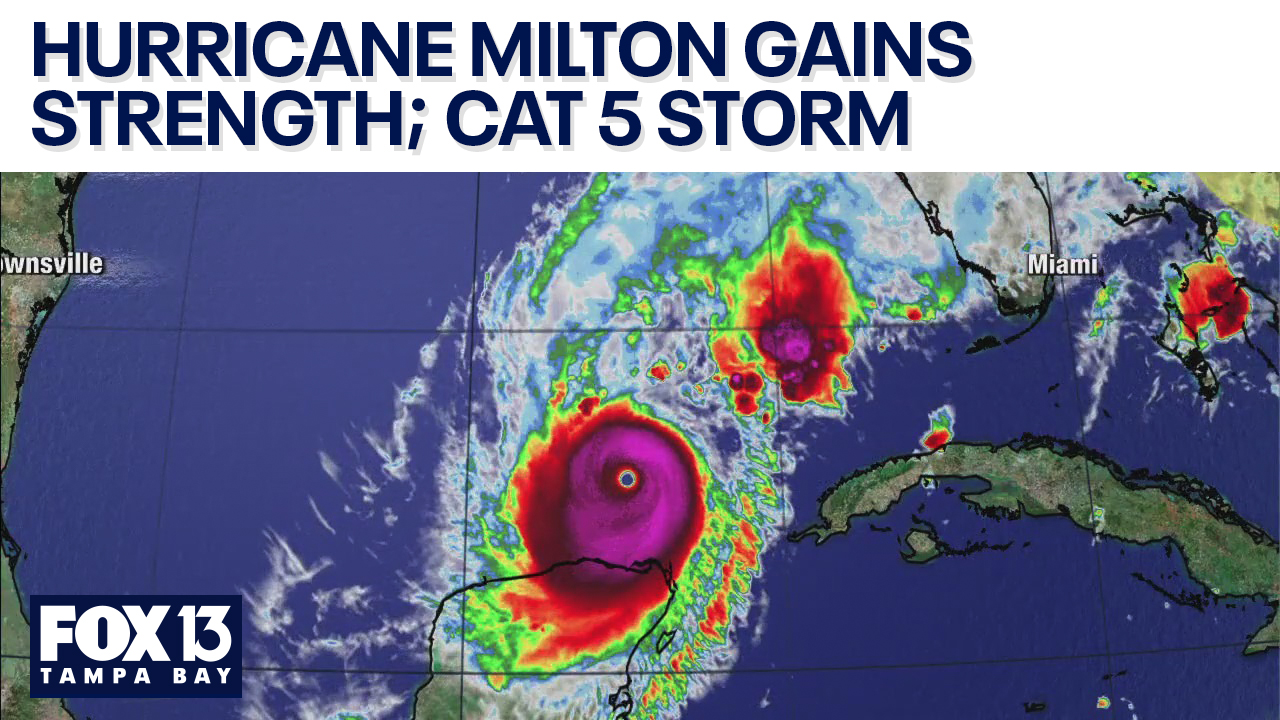 Hurricane Milton strengthens back to a Category 5 storm