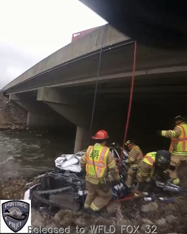 Body cam video shows Indiana man's rescue in Portage