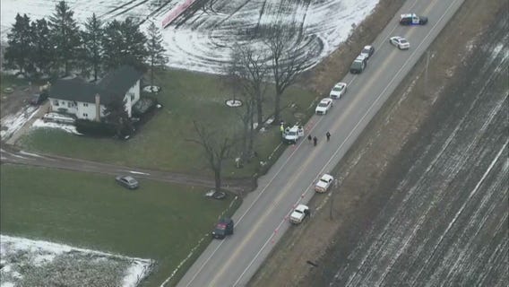 Man struck by vehicle while working on Huntley road