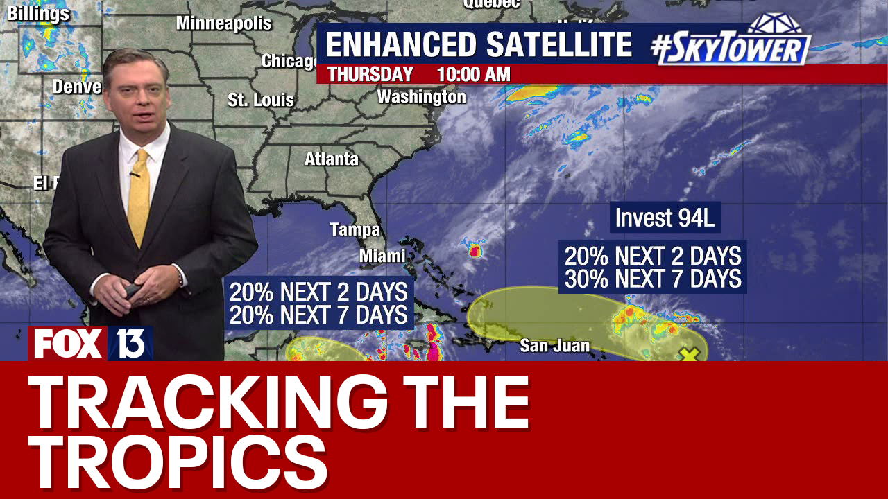 2 systems being monitored in tropics