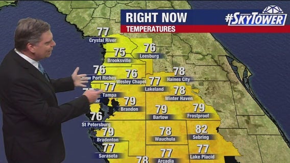 Tampa weather | Warmer & dry into the weekend
