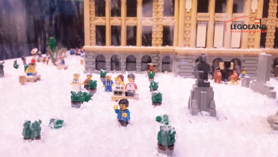 LEGOLAND Discovery Center Chicago replicates snowy Chicago cityscape ahead of winter storm