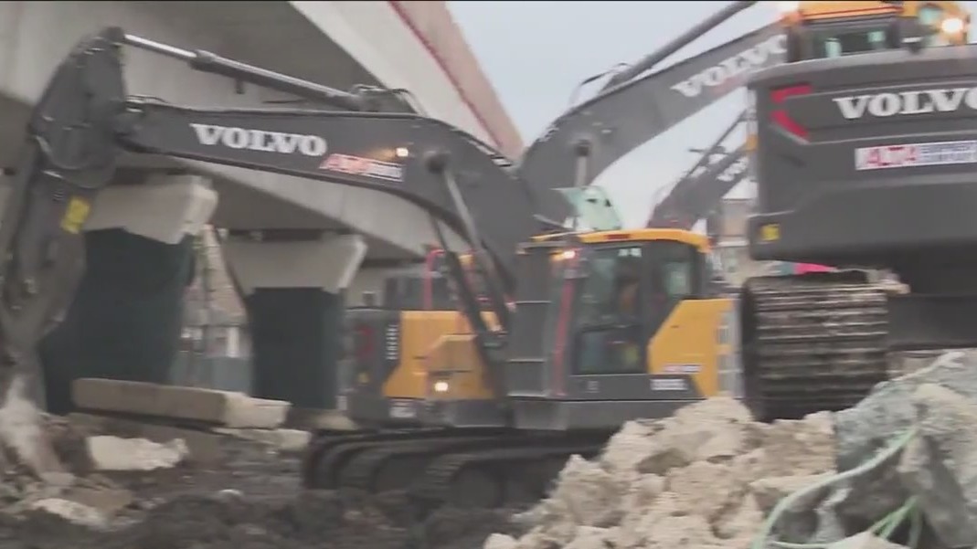 CTA nearly done removing embankment wall