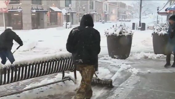 Naperville residents shovel their way out of snowstorm