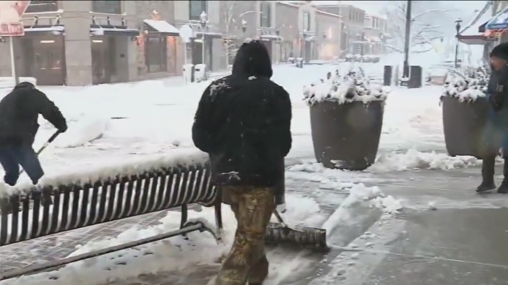 Naperville residents shovel their way out of snowstorm