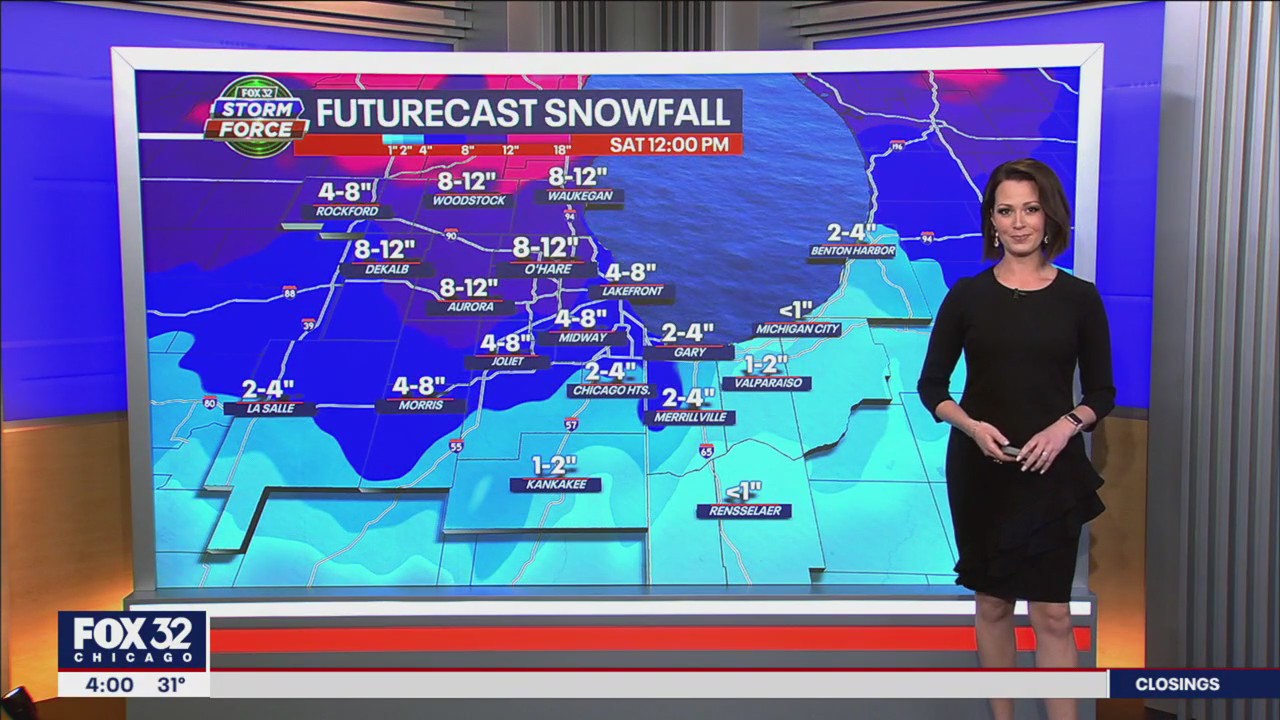 Chicago area braces for possible blizzard conditions