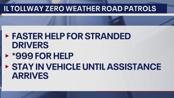 Illinois Tollway deploys 'Zero Weather Road Patrols' to help stranded drivers