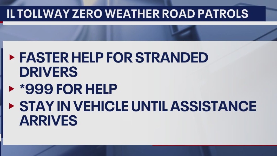 Illinois Tollway deploys 'Zero Weather Road Patrols' to help stranded drivers
