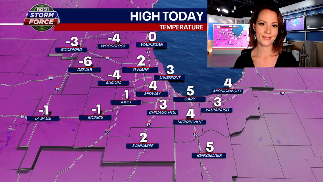 Wind Chill Warnings continue as temps dip well below zero