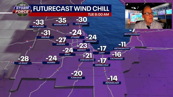 Extreme cold follows the snow