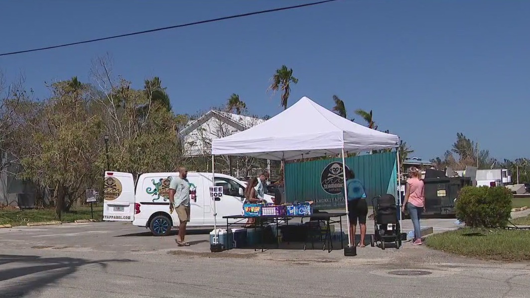 Feeding storm victims
