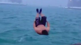 Great Lakes Jumper braves the extreme cold